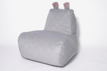 Кресло-мешок Бегемот серый в Абакане