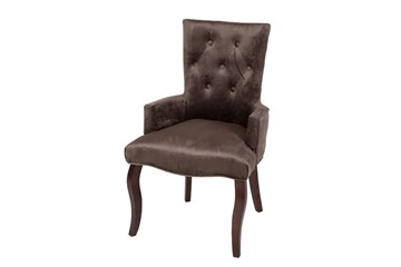 Кресло Виктория (коричневый бархат/темный тон) в Абакане