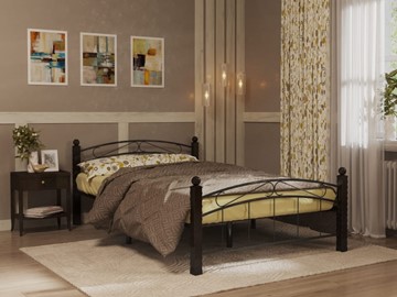Кровать в спальню Гарда 15, 160х200, черная в Абакане