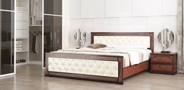 Кровать спальная СВ-Стиль Стиль 2, 160х200, кожзам, с основанием в Абакане