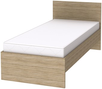 Спальная кровать K09 с основанием, цвет Дуб Сонома в Абакане