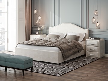 Кровать в спальню Proson Classic 160х200, Велюр (Лофти Лён) в Абакане