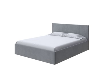 Кровать спальная Helix Plus 160х200, Велюр (Ultra Осенний туман) в Абакане