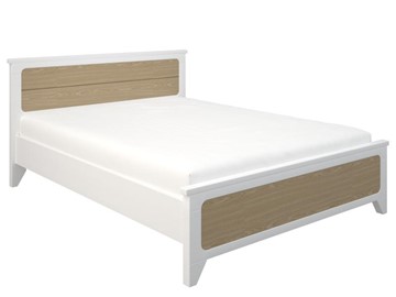Кровать двуспальная Соня 1400, Белый/Дуб в Абакане