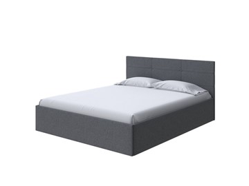 Кровать в спальню Vector Plus 160х200, Рогожка (Savana Grey (серый)) в Абакане