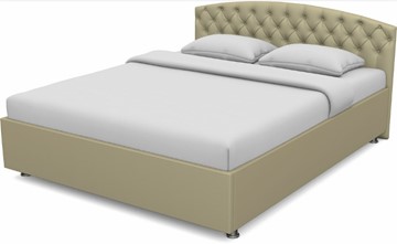 Кровать 1.5-спальная Пальмира 1400 с основанием (Nitro Сream) в Абакане