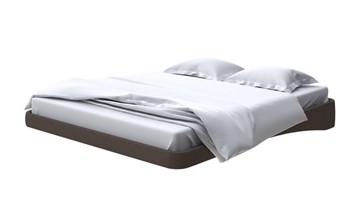 Парящая кровать 2-спальная 160х200, Рогожка (Savana Chocolate) в Абакане