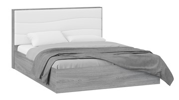 Кровать с механизмом двуспальная ТриЯ Миранда тип 1 (Дуб Гамильтон/Белый глянец) в Абакане