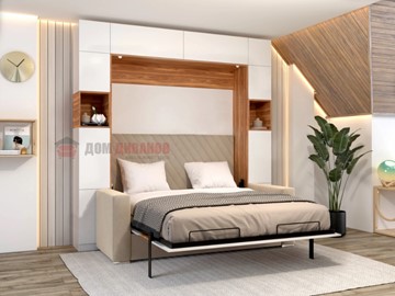 Кровать-шкаф с диваном DetalMaster Аделина 1400х2000 в Абакане
