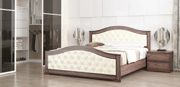 Кровать спальная СВ-Стиль Стиль 1, 160х190, кожзам, с основанием в Абакане