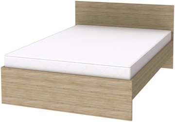 Полуторная кровать K14 с основанием, цвет Дуб Сонома в Абакане