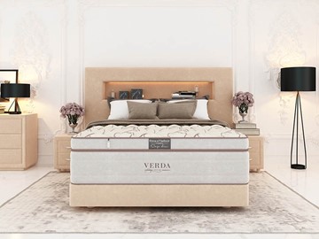 Кровать Smart Compact/Podium M 160х200, Флок (Велсофт Бежевый) в Абакане