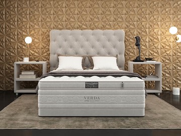 Кровать спальная Cloud Compact/Basement 180х200, Флок (Велсофт Серый) в Абакане