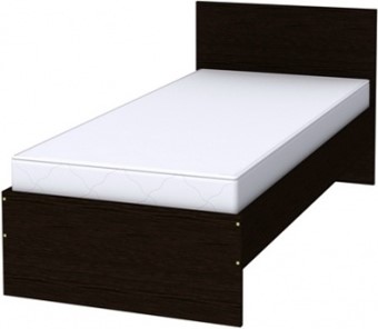 Кровать 1-спальная K09 с основанием, цвет Венге в Абакане