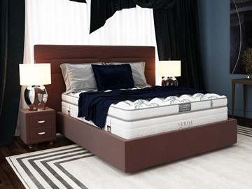 Спальная кровать Modern/Island M 180х200, Флок (Велсофт Спелая слива) в Абакане