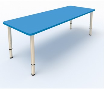 Детский стол 2-местный  (по одну сторону столешн.) СДО-2 (0-3) синий в Абакане