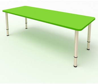 Детский стол 2-местный  (по одну сторону столешн.) СДО-2 (0-3) зеленый в Абакане
