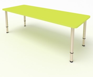 Детский стол 2-местный  (по одну сторону столешн.) СДО-2 (0-3) желтый в Абакане