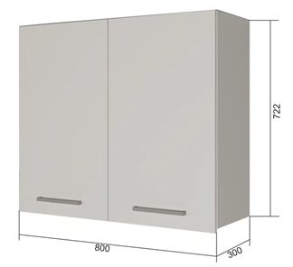 Кухонный шкаф ВС7 80, Сатин/Антрацит в Абакане