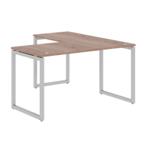 Письменный стол угловой левый XTEN-Q Дуб-сонома- серебро XQCT 1415 (L) (1400х1500х750) в Абакане