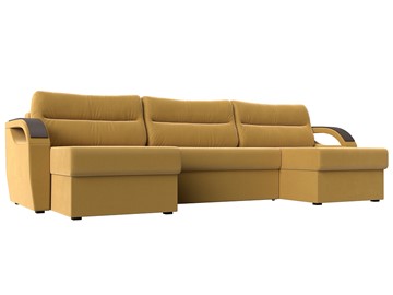 П-образный диван Форсайт, Желтый (Микровельвет) в Абакане