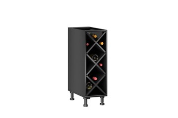Тумба кухонная винная Мокка ЛД 270.070, цвет черный в Абакане