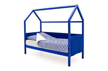 Кровать-домик в детскую «Svogen синий» мягкая в Абакане
