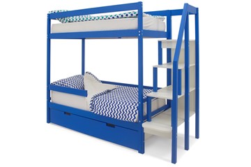 Кровать 2-ярусная Svogen синий в Абакане
