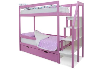 Детская 2-х ярусная кровать Svogen розовый в Абакане