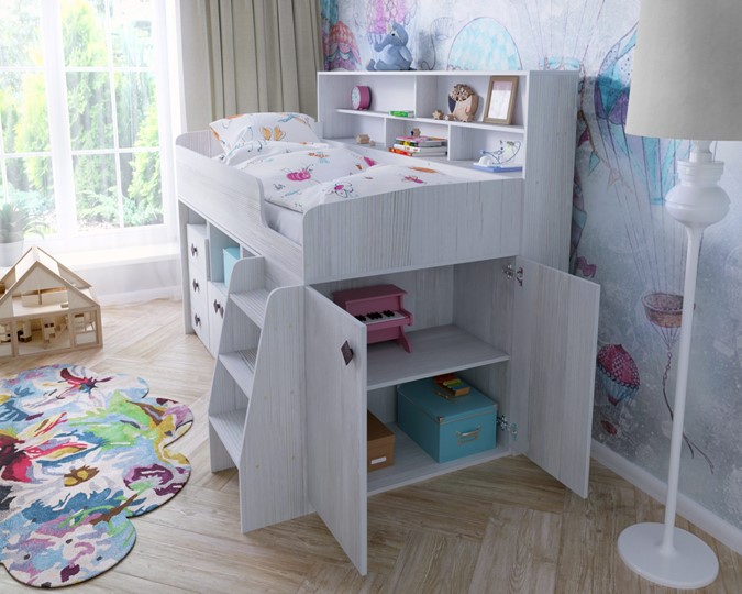 Кровать-чердак Малыш-5, цвет Винтерберг в Абакане - изображение 6