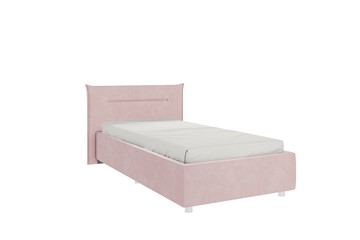 Кровать детская 0.9 Альба, нежно-розовый (велюр) в Абакане