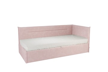 Кроватка 0.9 Альба (Тахта), нежно-розовый (велюр) в Абакане