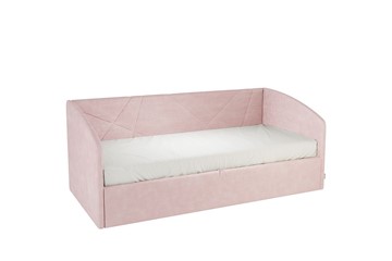 Кровать детская 0.9 Бест (Софа), нежно-розовый (велюр) в Абакане