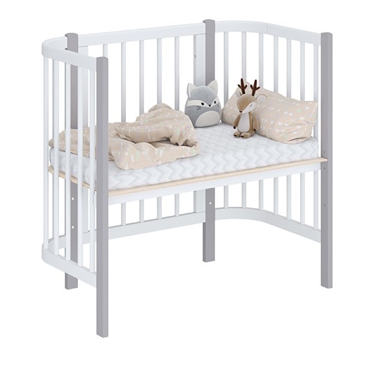 Детская кровать POLINI Kids Simple 105 Белый / Серый в Абакане - изображение 1