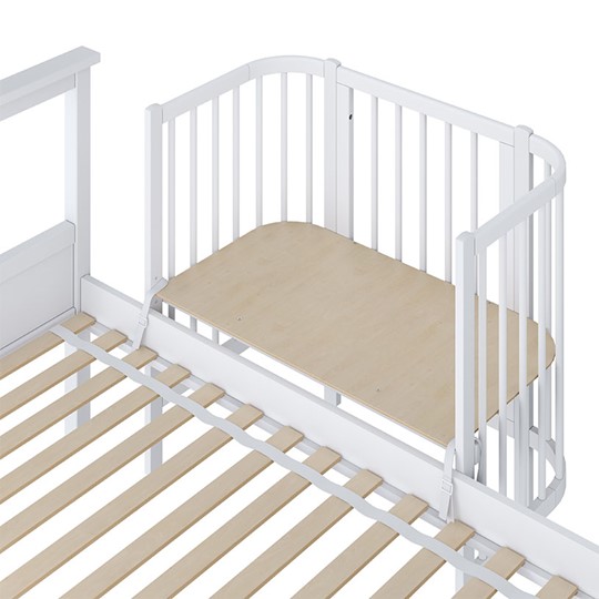Детская кровать POLINI Kids Simple 105 Белый в Абакане - изображение 2