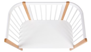 Кроватка приставная POLINI Kids Simple 120 Белый / Бук в Абакане - предосмотр 4