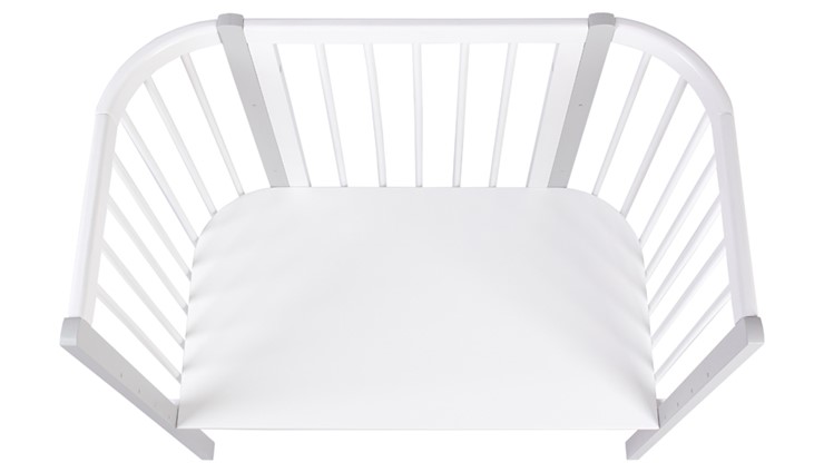 Приставная кровать POLINI Kids Simple 120 Белый / Серый в Абакане - изображение 3