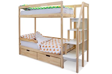 Детская 2-этажная кровать Svogen натура в Абакане