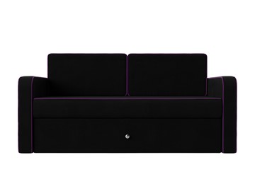 Детский диван-трансформер Смарт, Черный/Фиолетовый (Микровельвет) в Абакане - предосмотр 5