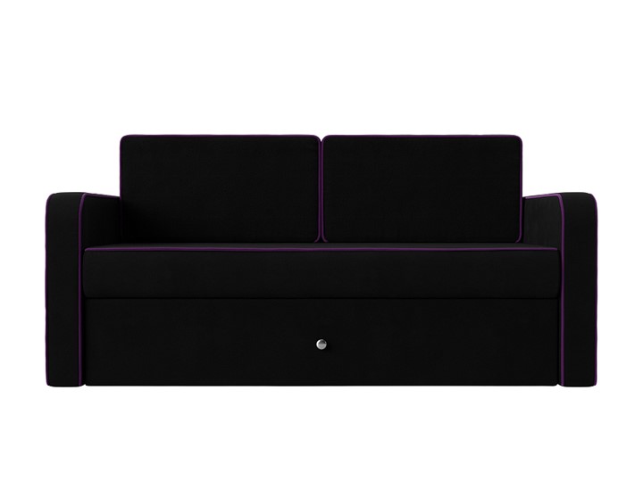Детский диван-трансформер Смарт, Черный/Фиолетовый (Микровельвет) в Абакане - изображение 5