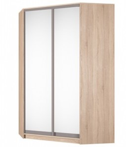 Угловой шкаф Аларти (YA-230х1400(602) (10) Вар. 5; двери D5+D5), с зеркалом в Абакане - предосмотр