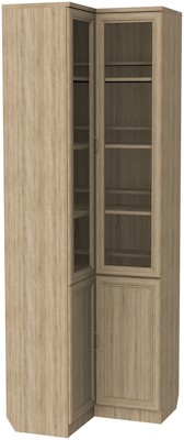 Шкаф угловой 211, цвет Дуб Сонома в Абакане - изображение
