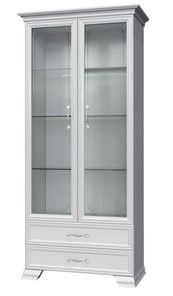 Шкаф-витрина Грация ШР-2, белый, 2 стекла в Абакане