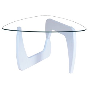Стеклянный столик Берген-3, белый в Абакане