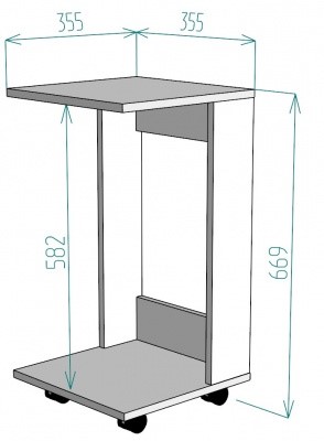Приставной стол TC12, БП в Абакане - изображение 1
