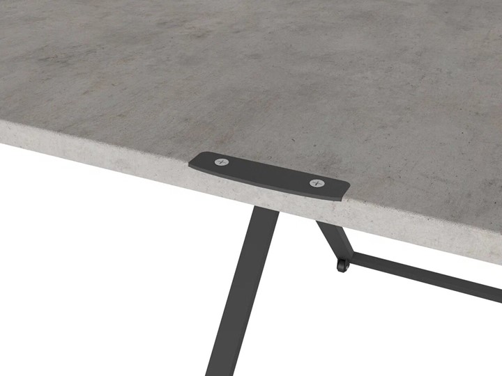 Складной стол-трансформер Генри, бетон чикаго/чёрный в Абакане - изображение 4