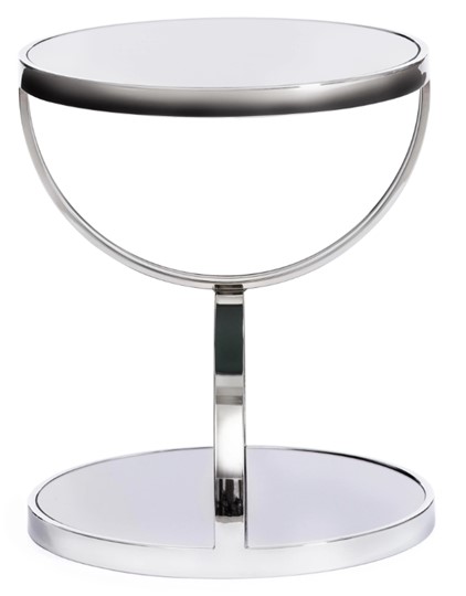 Столик GROTTO (mod. 9157) металл/дымчатое стекло, 42х42х50, хром в Абакане - изображение 1