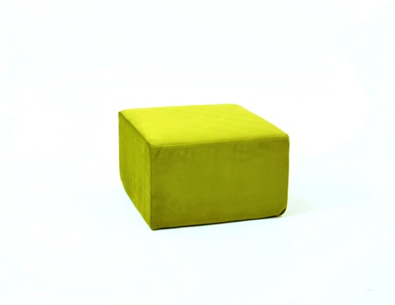 Пуф бескаркасный Тетрис 50х50, зеленый в Абакане - изображение