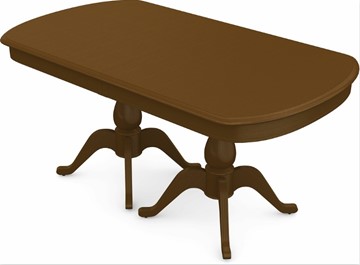 Обеденный раздвижной стол Фабрицио-2 исп. Мыло большой 3 вставки, Тон 2 (Морилка/Эмаль) в Абакане