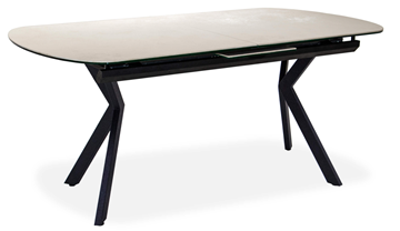 Кухонный стол раздвижной Шамони 1CX 140х85 (Oxide Avorio/Графит) в Абакане - предосмотр